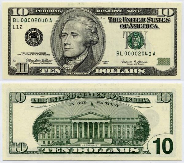 Buy USD $10 Prob Money
